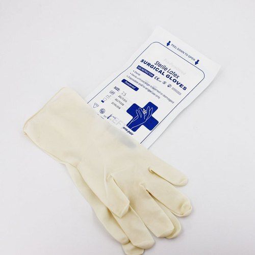 White Medical Gloves Printed Pouches For Hospital Usage, 130 Mm X 219 Mm