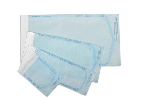 Paper Surgical Gloves Pouches For Packaging Usage, White Color, 48 Micron