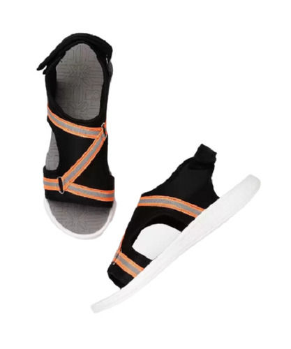 Comfortable And Adjustable Strap Velcro Polyurethane Sandals For Ladies Heel Size: Flat