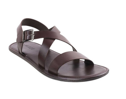 Brown Comfortable And Lightweight Adjustable Strap Flat Leather