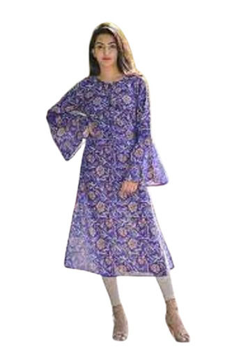 Comfortable Floral Kurti For Party Wear Specific Drug