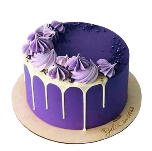 Delicious Taste Round Purple Pineapple Cake