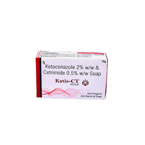 75g Katis-Ct Soap Ketoconazole 2% W/W & Cetrimide 0.5% W/W Soap