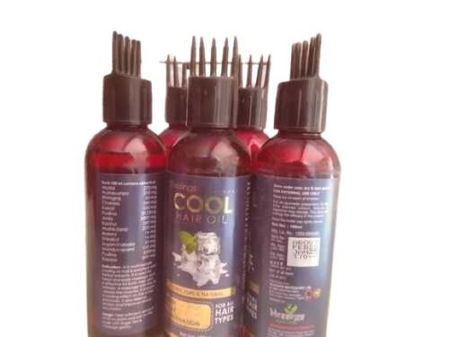 100 Percent Pure And Natural Blessings Cool Hair Oil For All Hair Types