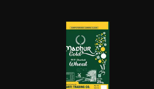 Pack Of 25 Kg Natural And Fresh Brown Food Grade Madhur Gold Mp Sharbati Wheat 