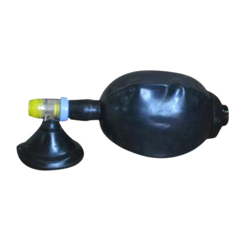 Black Silicone Adult Resuscitator Suitable For: Hospital