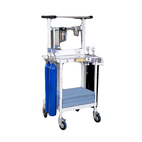 O2 N2O Air-Anesthesia Oxygen Gas Supply Portable Anaesthesia Machine