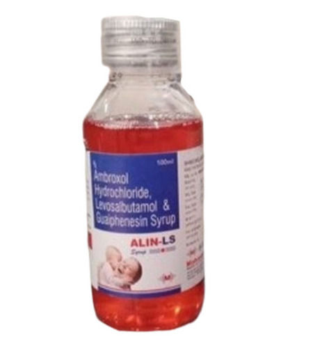 100 Ml Ambroxol Hydrochloride Levosalbutamol And Baphenesin Syrup