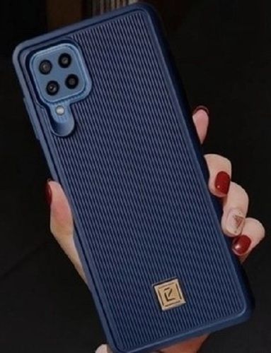 Realme Narzo 20a Logo Line Case With Royal Blue Color And Premium Quality