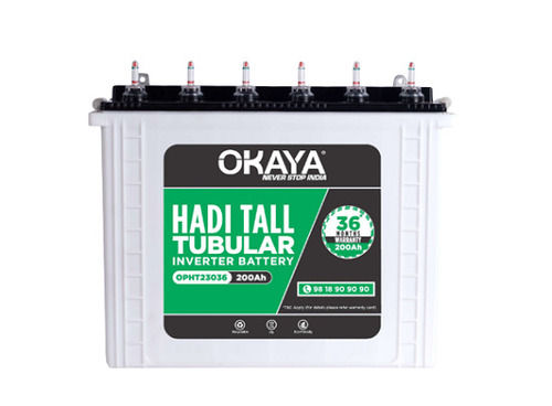 200 Ampere Hour Dry Sealed Hadi Tall Tubular Inverter Battery Battery Capacity: <150Ah