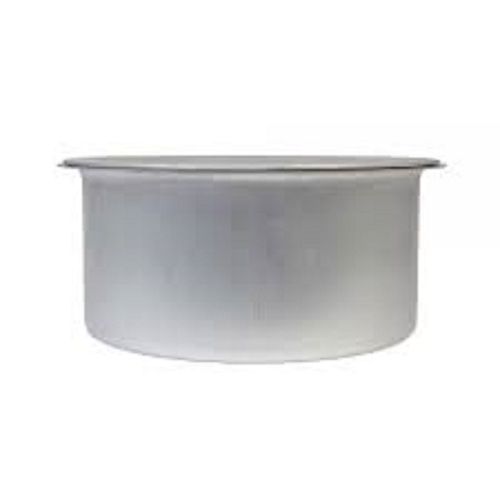 Toxic Free Chrome Finish Dishwasher Safe Silver Round Aluminum Dabara Pot 