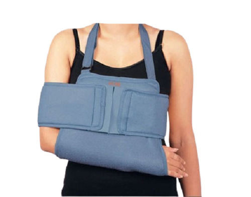 Cotton And Pu Bonded Shoulder Immobilizer Deluxe Hand Support Color Code: Grey