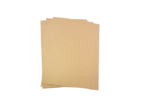 Moisture Proof Recycled 200 Gsm Rectangular Plain Kraft Paper Sheet 