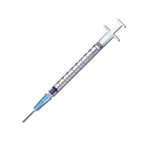 Stainless Steel Premium Quality Single Use Insulin Syringe, 1 Ml