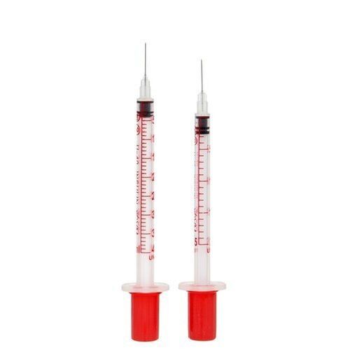 Stainless Steel Ultra Fine Needle Insulin Syringe , 3Ml