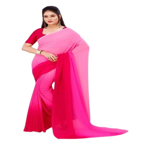  Classic And Stylish Polyester Plain Saree For Ladies