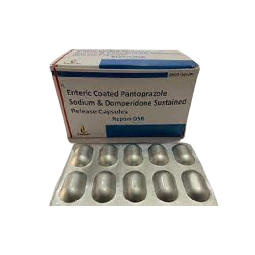 Enteric Coated Pantoprazole Sodium And Domperidone - Sustained Release Capsules | Highly Effective Antibiotic Medicine Accurate Formulation Longer Shelf Life Suitable For Adults And Women