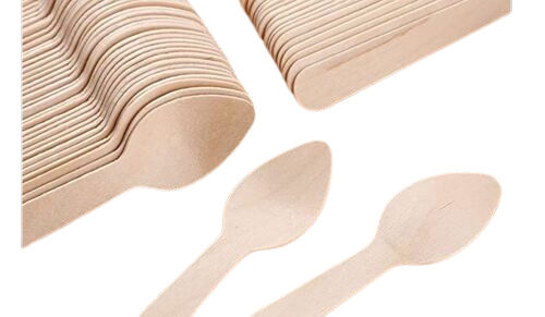 110mm Eco Friendly Wooden Spoon With 100 Pieces Packing & 110mm X 1.50mm Size