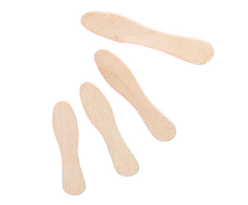 75mm Natural Eco Friendly Disposable Flat Wooden Spoon Used For Party And Events 