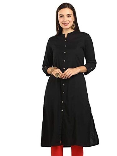 Soft And Comfortable Pure Cotton Fashionable Kurta For Ladies