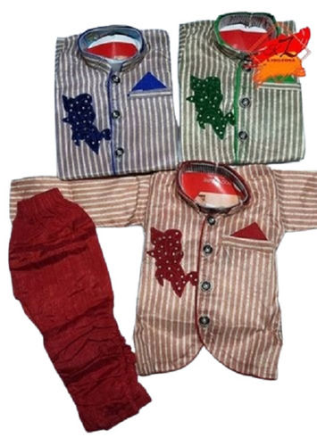 Kidswear Comfortable And Breathable Shirt And Pant Set  Gender: Boys