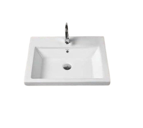 Crack Proof White Glossy Finish Floor Mounted Luxury Ceramic Wash Basin For Home