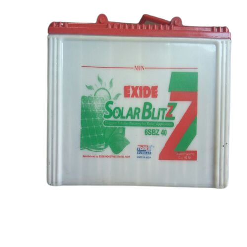 Exide 6Sbz 40 Solar Blitz Inverter Tubular Battery For Solar Application Nominal Voltage: 12 Volt (V)