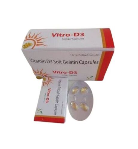  विटामिन D3 सॉफ्ट जेलाटिन कैप्सूल/विट्रो - D3 10 X 10 कैप्सूल