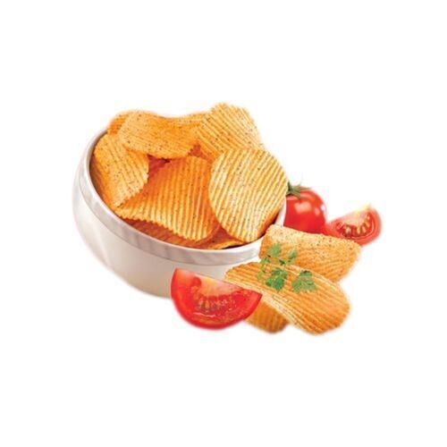 Spicy Tasty Salted Crispy Chrunchy Text Tomato Flavor Fried Potato Chips