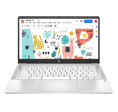 Silver Color Hp Chromebook Laptop With 15 Inch Full Hd+ Screen, 8gb Ram