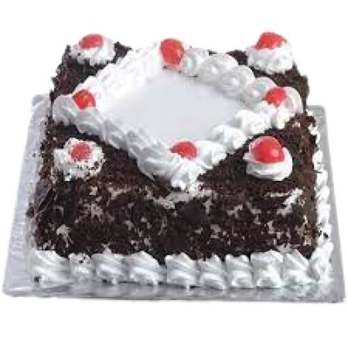 Chocolate Flavor Eggless 50% Fat Round Shape Hygienically Packed Black Forest Cake 