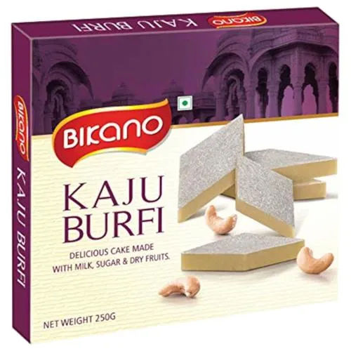 100% Vegetarian No Artificial Sweeteners Bikano Kaju Katli  Carbohydrate: 15.8 Grams (G)