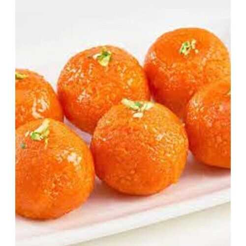 Indian Dessert Delectable Fresh And Soft Melt-In-Your-Mouth Sweet Motichoor Ladoo  Carbohydrate: 8% Percentage ( % )