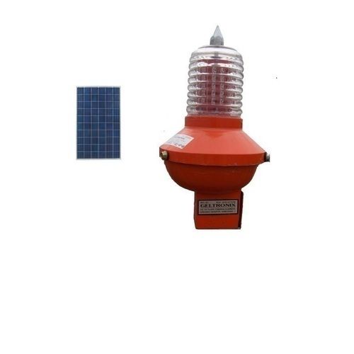 Blue Solar Obstruction Light In Cool White Lighting Color, -100 To 600 Degree C Operating Temperature