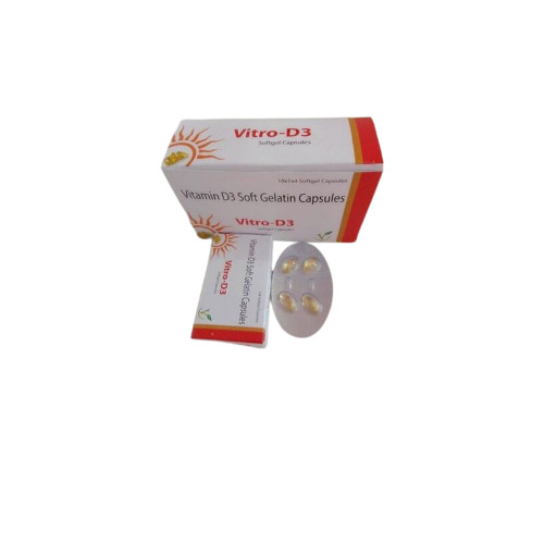 Vitro-D3 Vitamin D3 Soft Gelatin Capsules, 10x1x4 Capsules Blister Pack