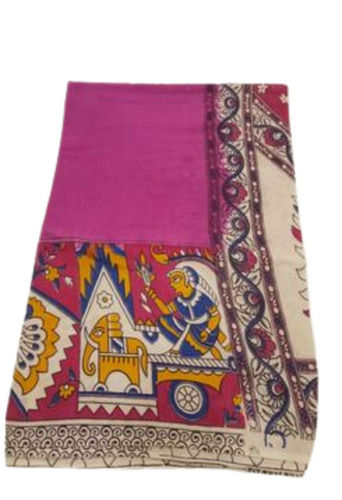 Bollywood Pink And White Causal Wear Cotton Silk Saree For Women, Comfortable And Washable