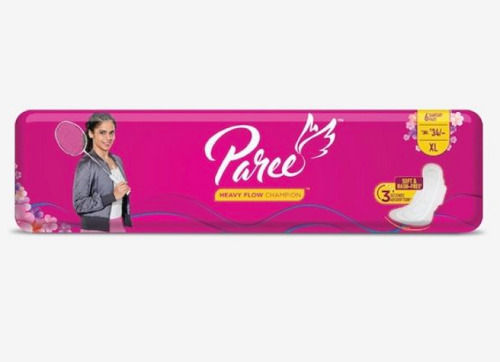 Paree Super Soft And Dry Feel Sanitary Pads For Quick Absorb, Size 18 Xl Age Group: Adults