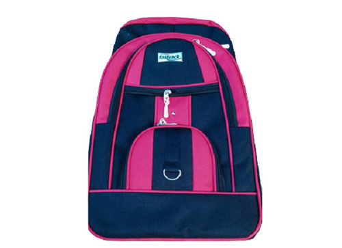 28 X 14 X 36 Cm Plain Waterproof Five Zipper Polyester School Bag