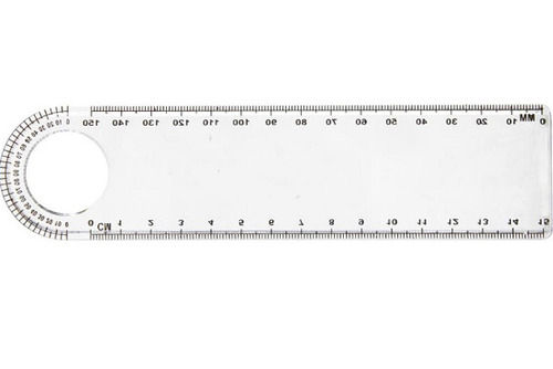 Plastic Material Transparent Ruler With Magnifying Glass Used In Schools And Offices Perfect Bound