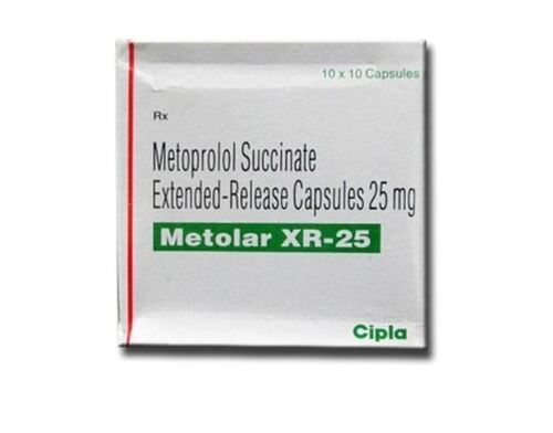 25 Mg Metoprolol Succinate Extended Release Capsules Pack Of 10 X 10 Capsules
