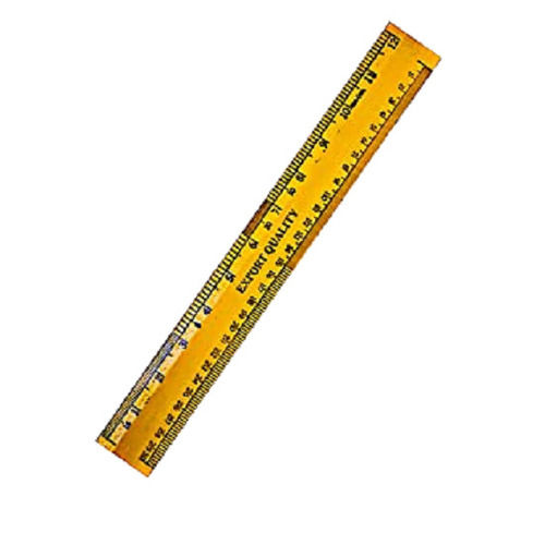 30Cm Light Weight And Smooth Surface Wooden Ruler Used For Measuring Perfect Bound