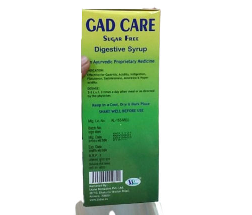 Gad Care Sugar Free Digestive Syrup And Ayurvedic Proprietary Medicine Age Group: Suitable For All Ages