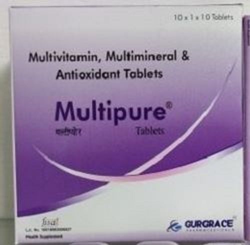Multivitamin Multimineral And Antioxidant Tablets Pack Of 10 X 1 X 10 Tablets
