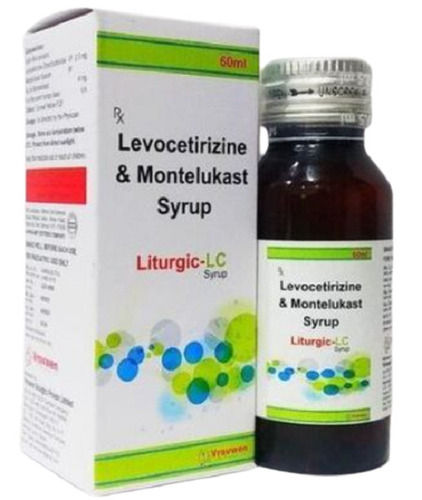 60ml Liturgic Lc Levocetirizine And Montelukast Syrup Used For Symptoms Of Allergic Conditions