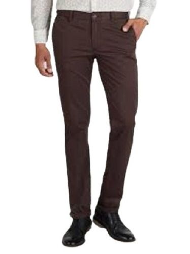 Plain Brown Color Mens Pant For Casual Wear With 40 Cm Length Application: Industrial