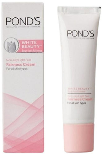 Daily Use Ponds White Fairness Non Oily Cream For All Skin Type Age Group: 18-50