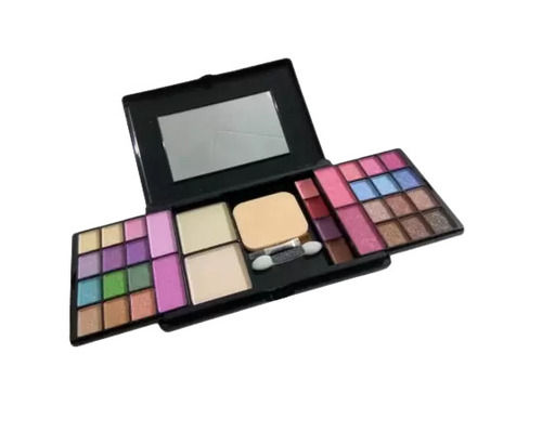 Multi Makeup Kit Case With Different Shade Of Eyeshadow Blush Brush And Mirror