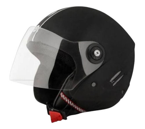 Black 1 Kilogram Round Unbreakable Plastic And Polystyrene Form Half Face Helmet 