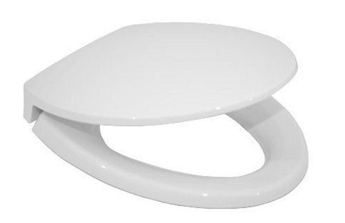 Ceramic Easy To Clean, Full Soft Polyester Fabric And Elastic Band Classic White Color Toilet Seat Cover 