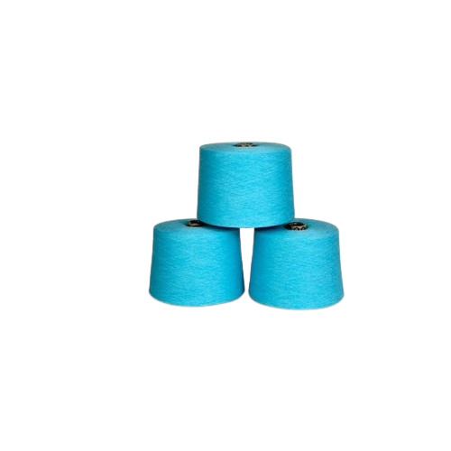 Synthetic Fiber Sky Blue Polly Cotton Yarn - Blend of Synthetic and Cotton Fibers, Moisture-Wicking and Quick-Drying, Soft and Wrinkle-Resistant